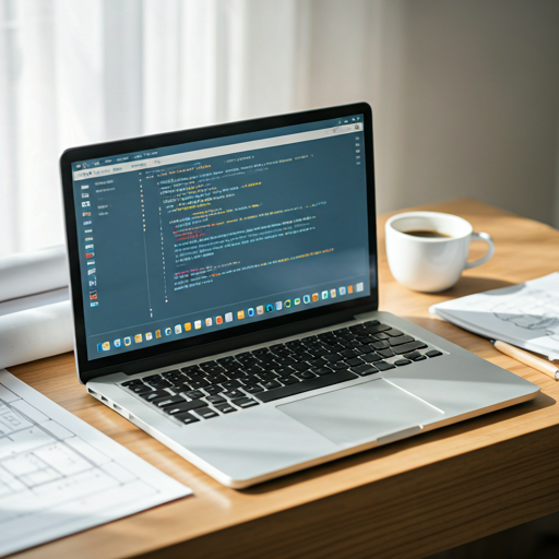 Laptop code representing React.js
